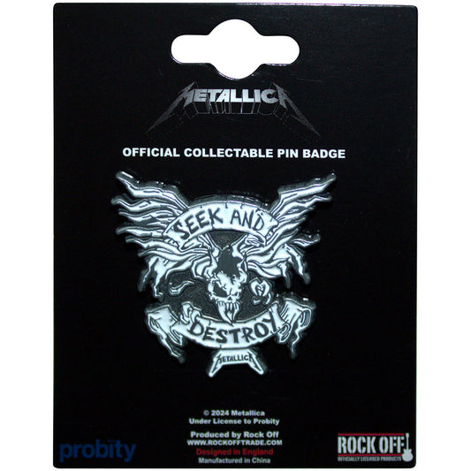 Metallica Pin - Badge - Seek & Destroy