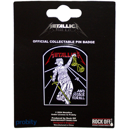 Metallica Pin - Badge - And Justice For All Tombstone