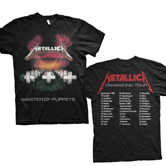 Metallica T Shirt - Master Of Puppets European Tour '86 | Buy Now For 24.99