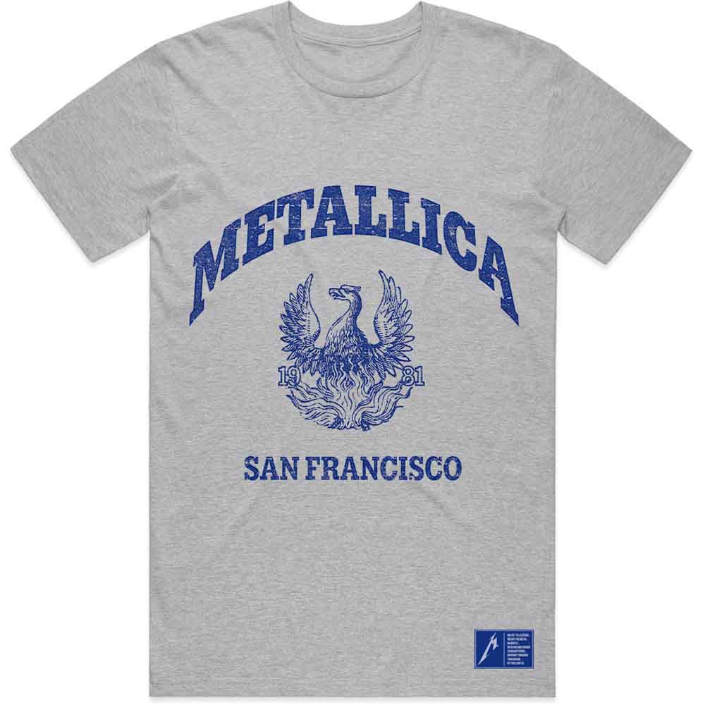 Metallica T Shirt - College Crest | Buy Now For 24.99