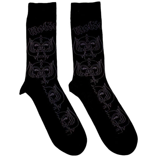 Motorhead Ankle Socks - Warpig Outlines