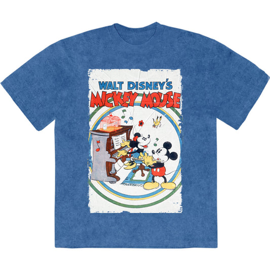 Disney T Shirt - Mickey & Minnie Piano Stone Wash | Buy Now For 24.99