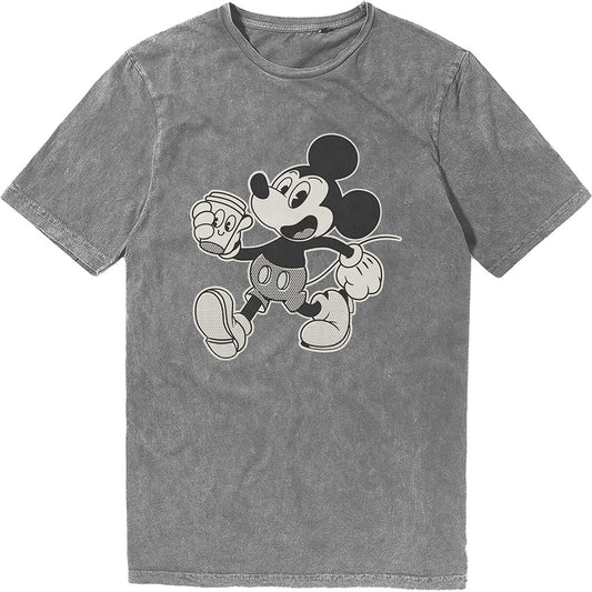 Disney T Shirt - Mickey Vintage Walk Stone Wash | Buy Now For 24.99