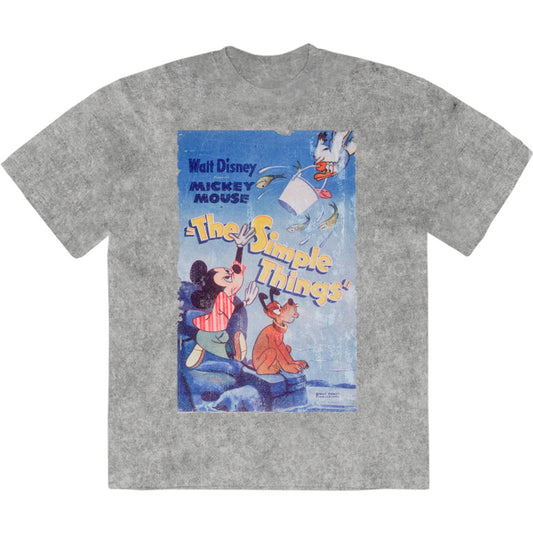 Disney T Shirt - Mickey The Simple Things Stone Wash | Buy Now For 24.99