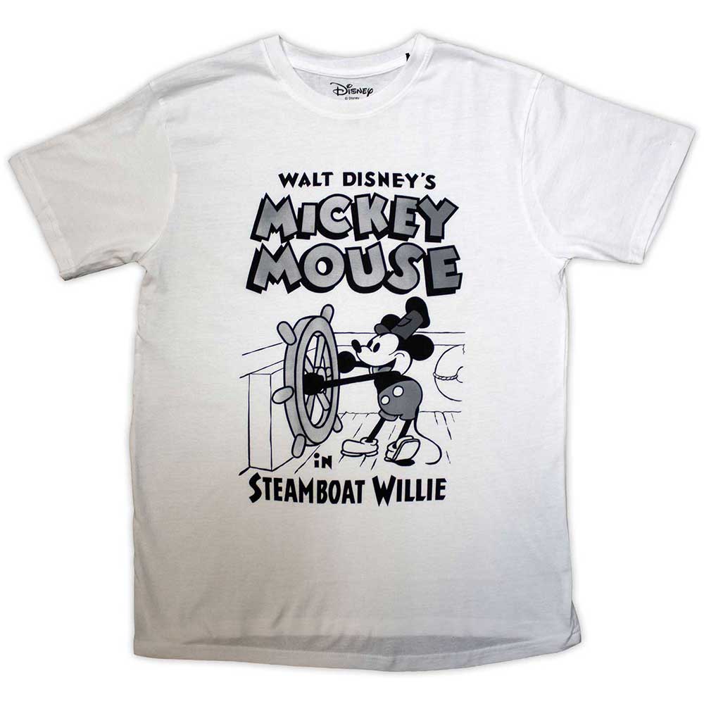 Disney T Shirt - Mickey Mouse Steamboat Willie | Buy Now For 19.99