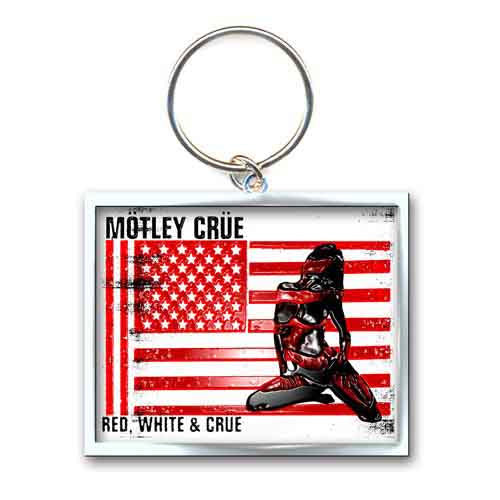 Mötley Crüe Keychains - Red White & Crue Logo