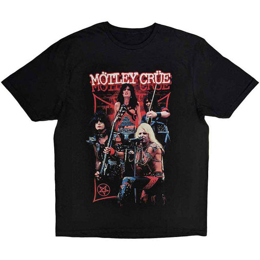 Mötley Crüe T Shirt - Live Montage Red