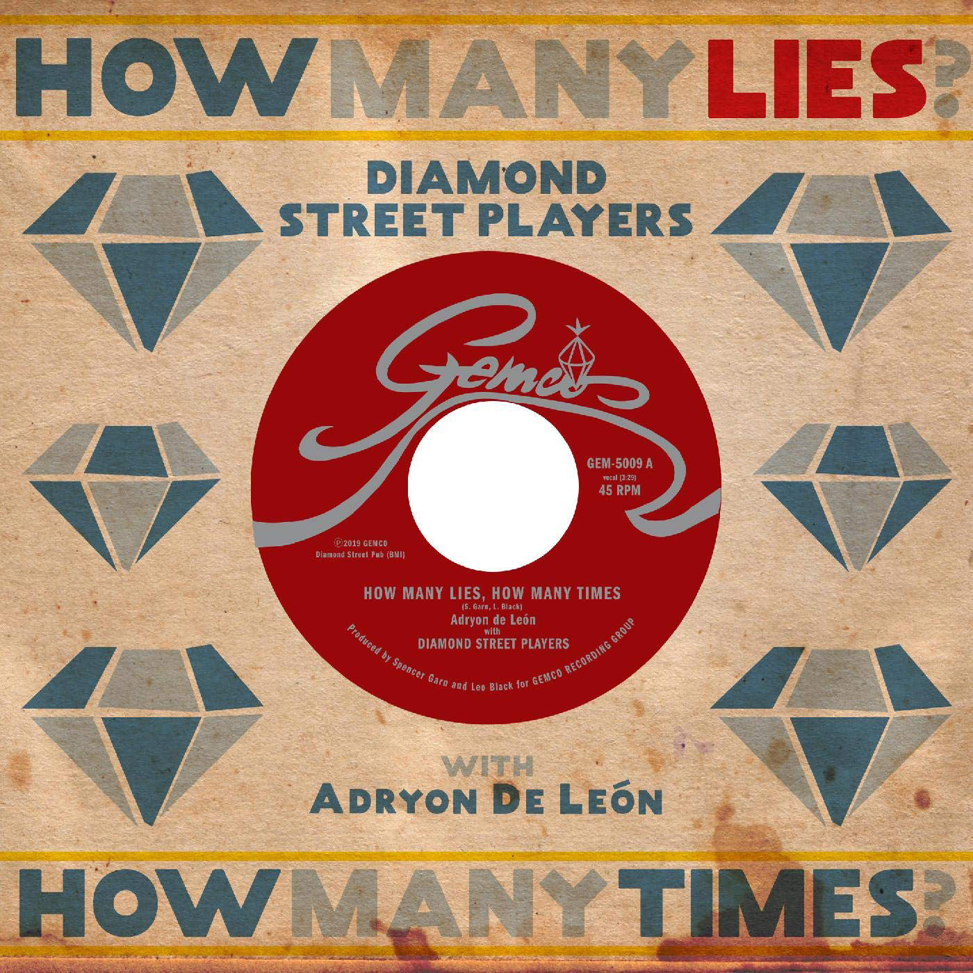 Diamond Street Players LP - How Many Lies. How Many Times