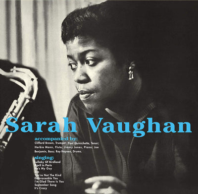 Sarah Vaughan LP - With Clifford Brown (Blue Vin