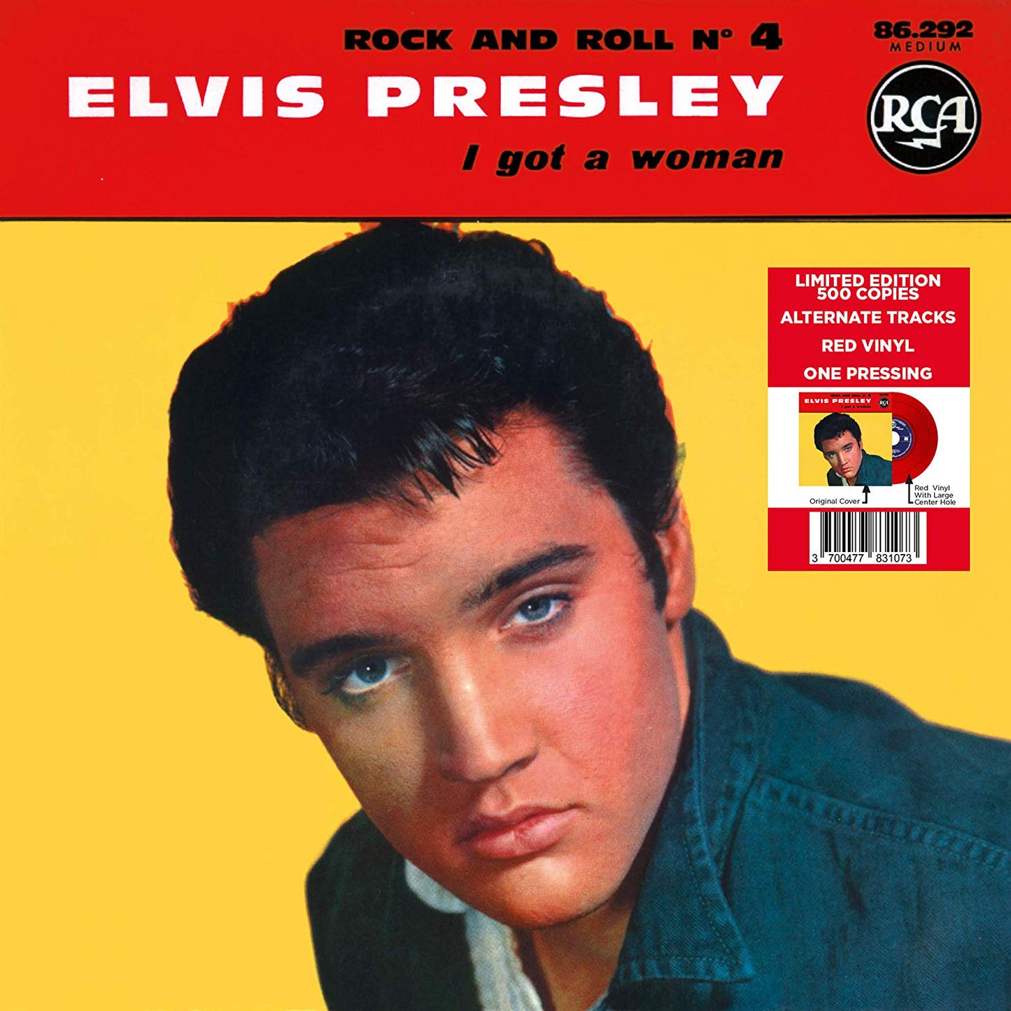 Elvis Presley LP - Ep 1961 No. 04 - Rock & Roll No. 04 (Red Vinyl)