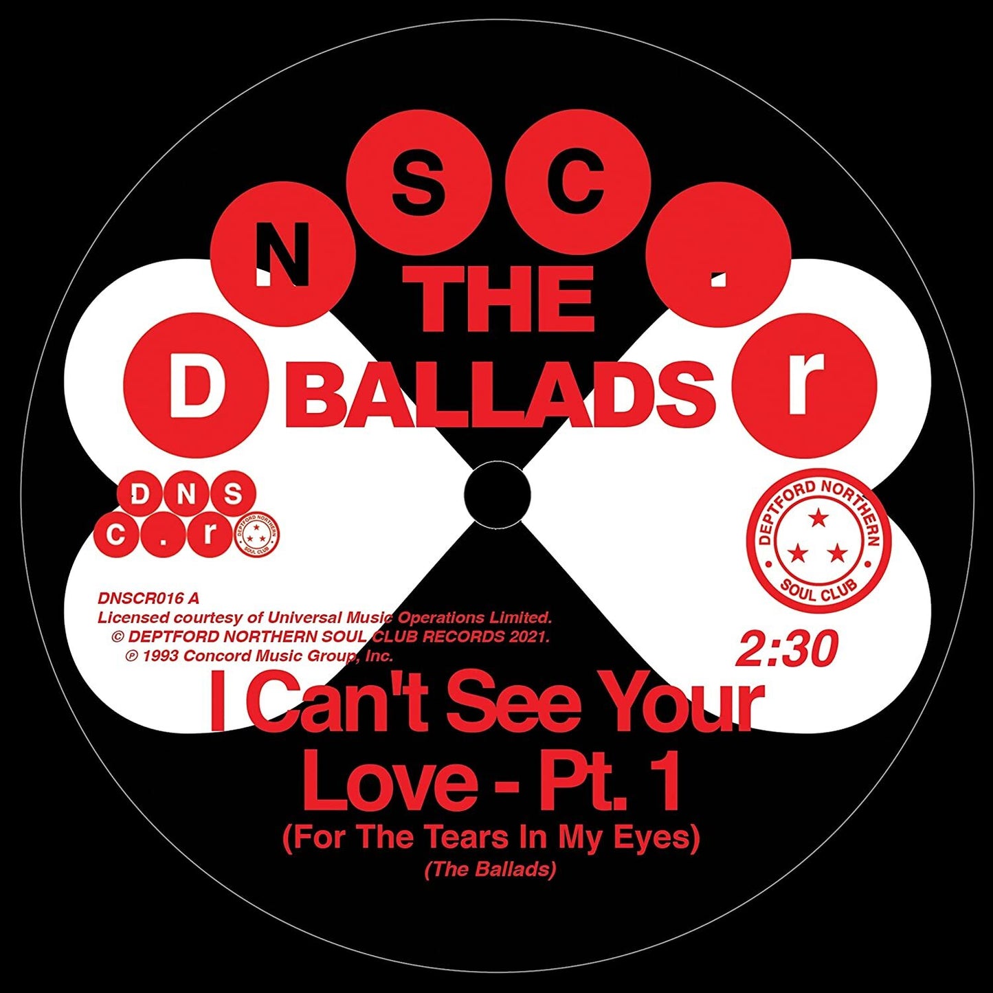 Ballads LP - I Can'T See Your Love (For The Tears In My Eyes). Pt. 1 / I Can'T See Your Love (For The Tears In My Eyes). Pt. 2