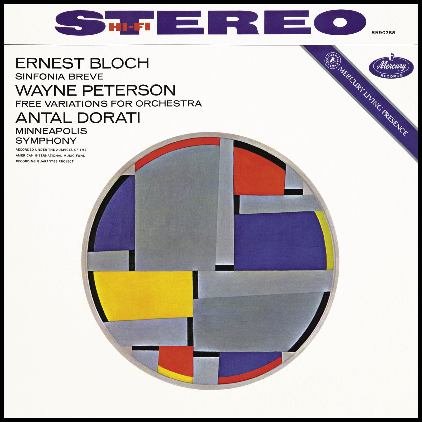 Minneapolis Symphony Orchestra / Antal Dorati LP - Bloch - Sinfonia Breve. Wayne Peterson - 'Free Variations'