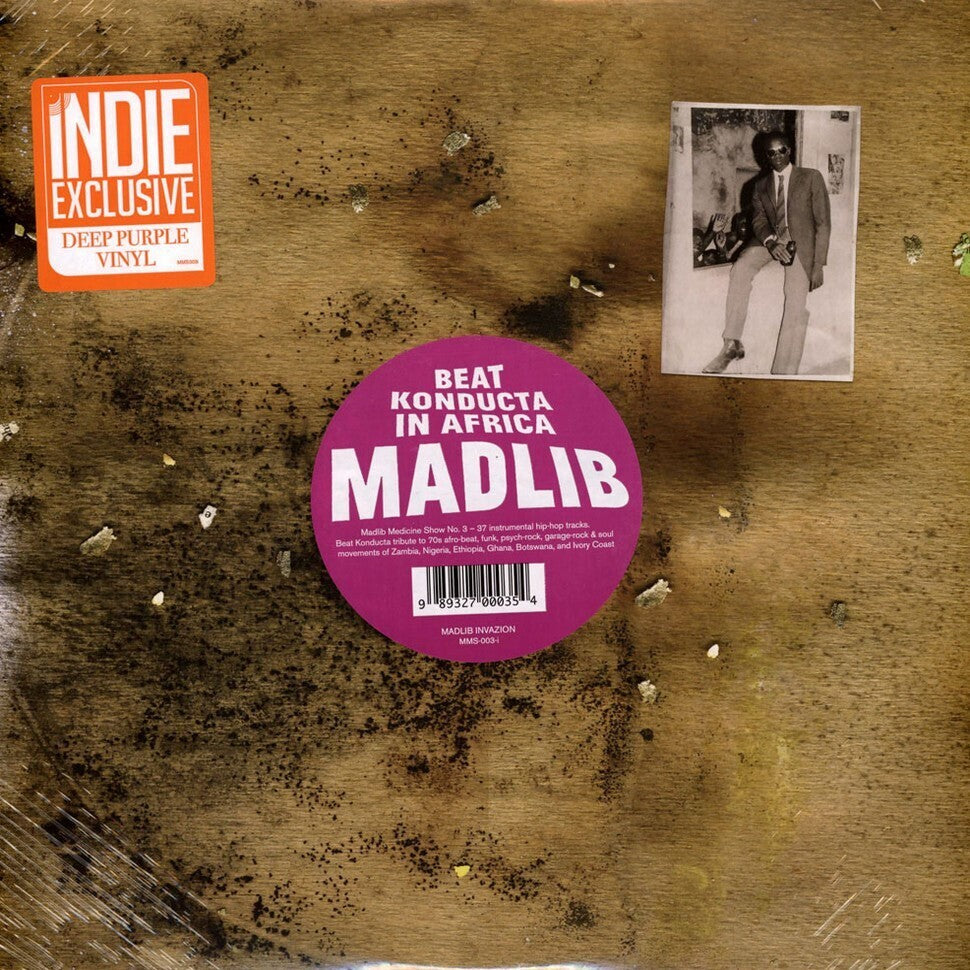 Madlib LP - Medicine Show No. 3 - Beat Konducta In Africa (Deep Purple Vinyl)