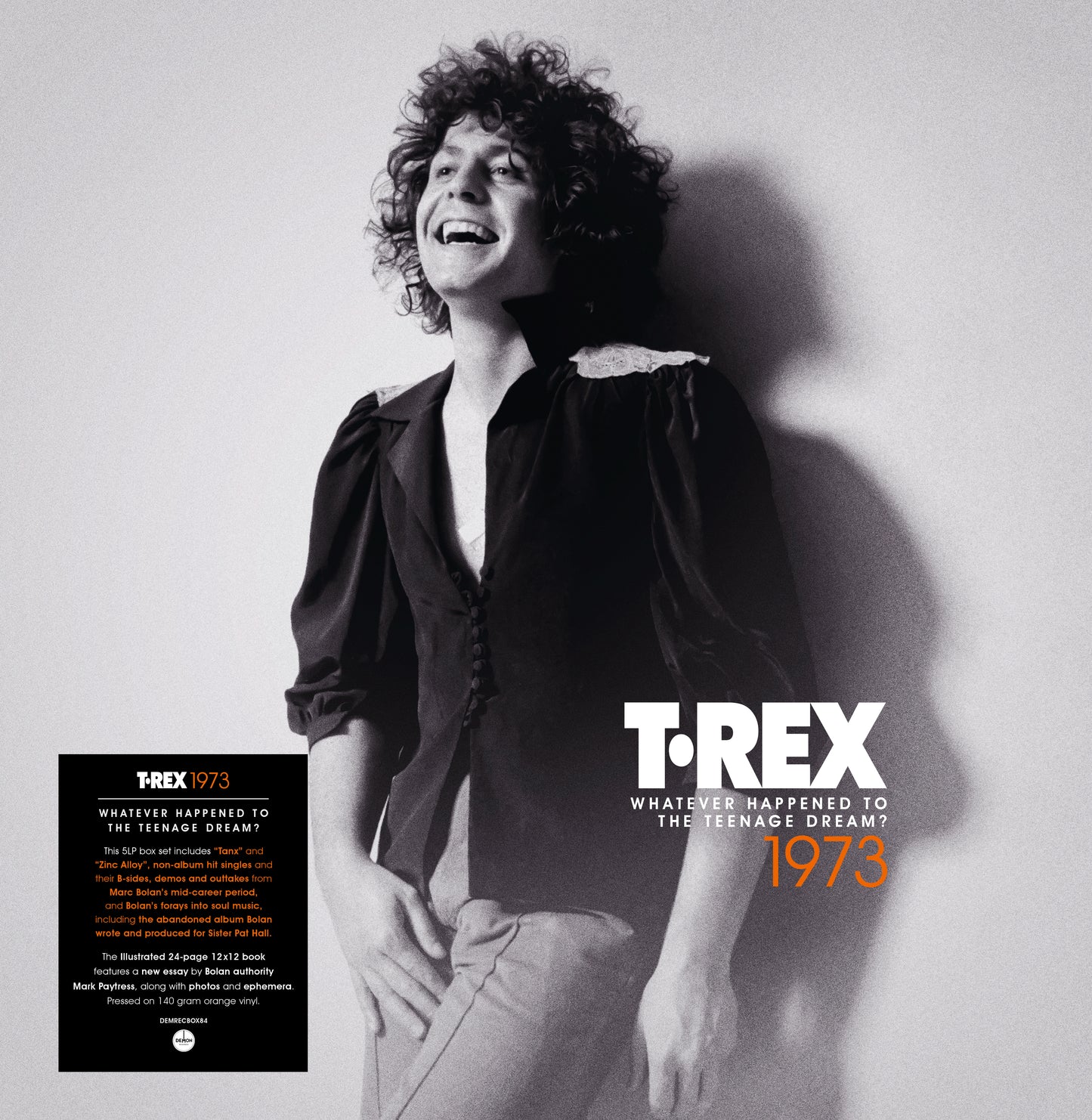 T. Rex LP - Whatever Happened To The Teenage Dream? (1973) (Orange Vinyl)
