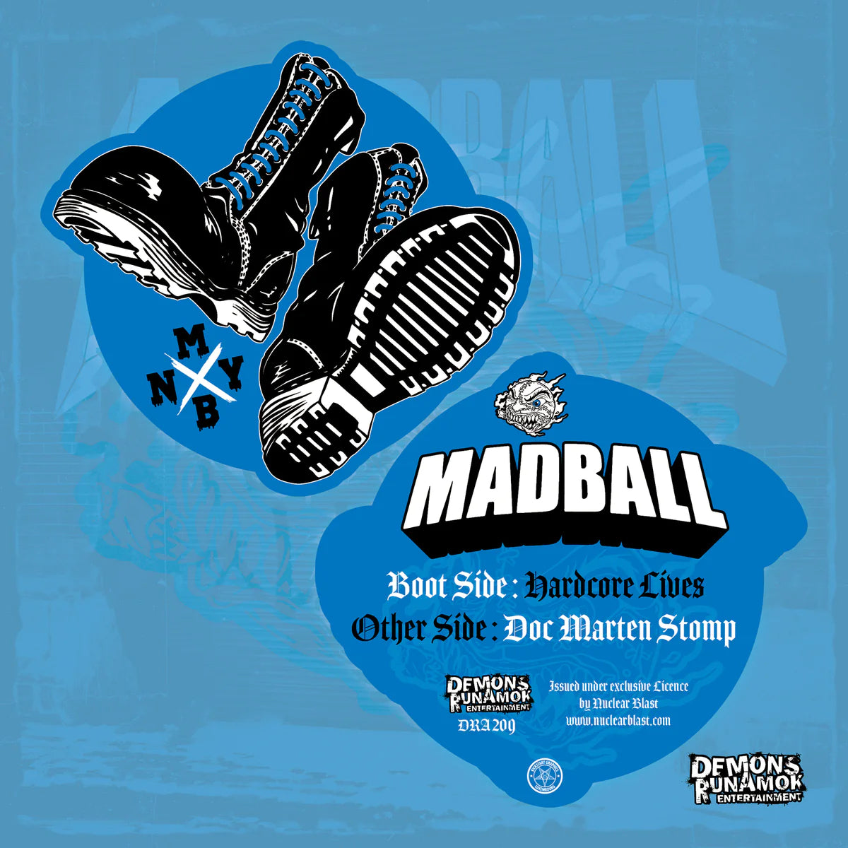 Madball LP - Hardcore Lives / Doc Marten Stomp (Limited Edition) (Shaped Picture Disc)
