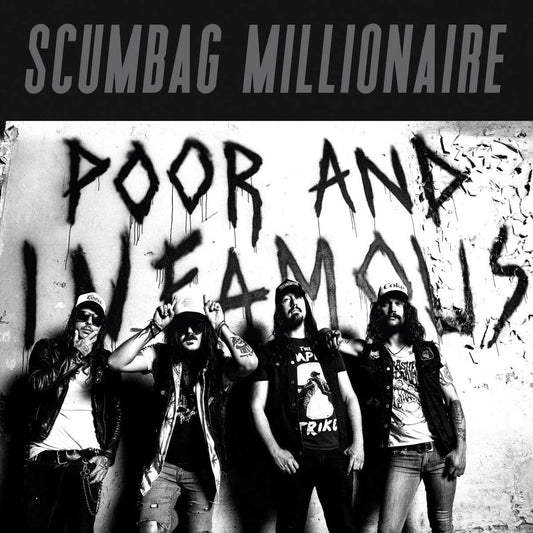 Scumbag Millionaire LP - Poor And Infamous (Clear/Aqua Vinyl) | Buy Now For 34.99