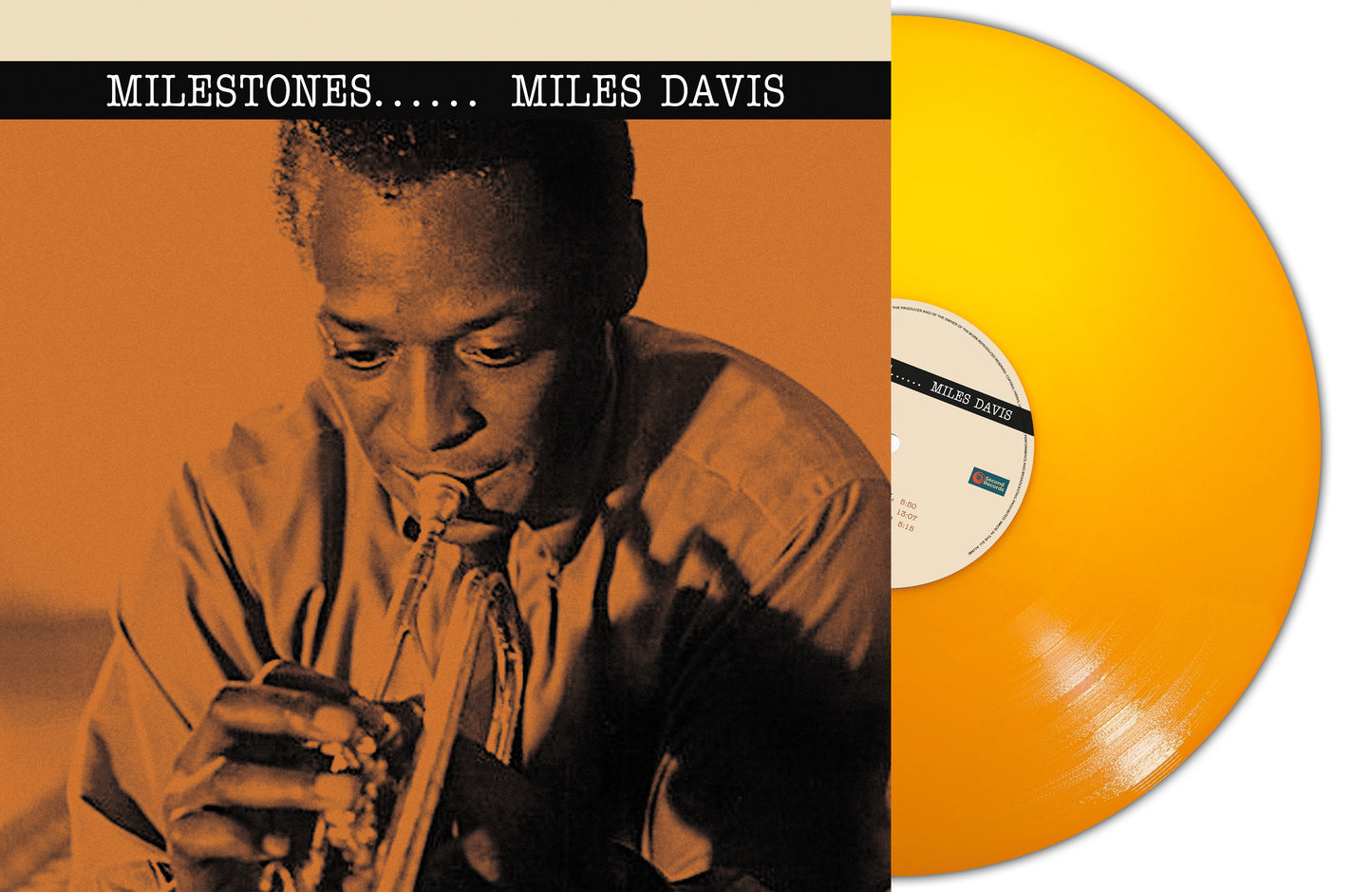 Miles Davis LP - Milestones (Orange Vinyl)