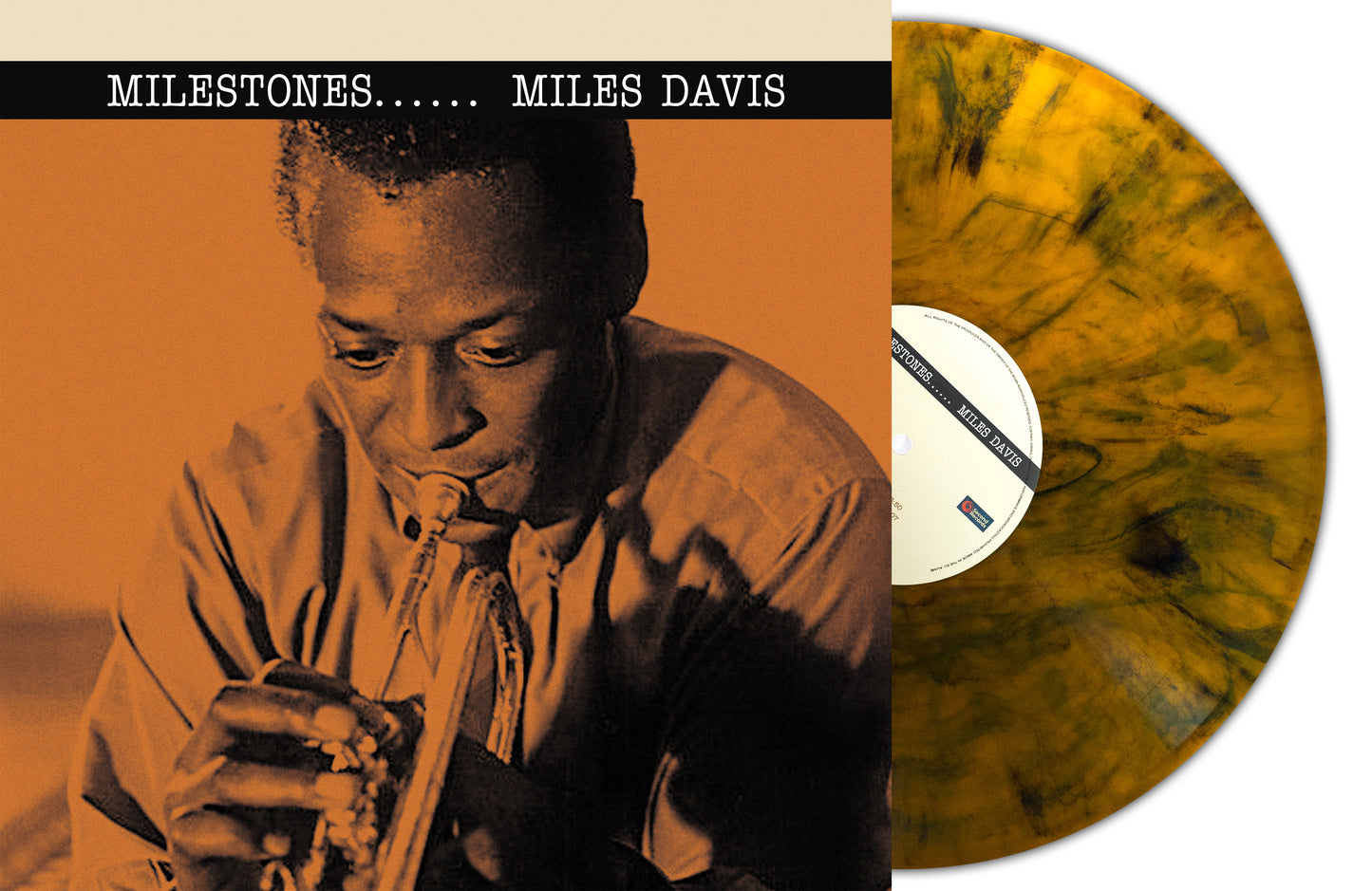 Miles Davis LP - Milestones (Orange Marble Vinyl)