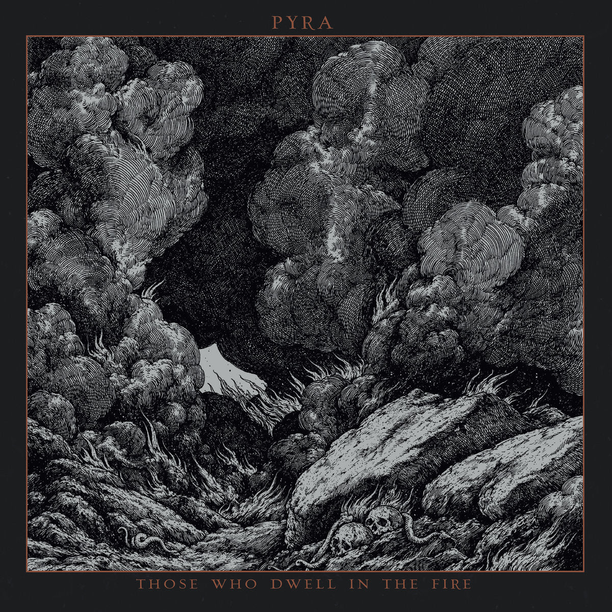 Pyra LP - Those Who Dwell In The Fire (Opaque White / Black Swirl With Gold Splatter Vinyl) | Buy Now For 44.99