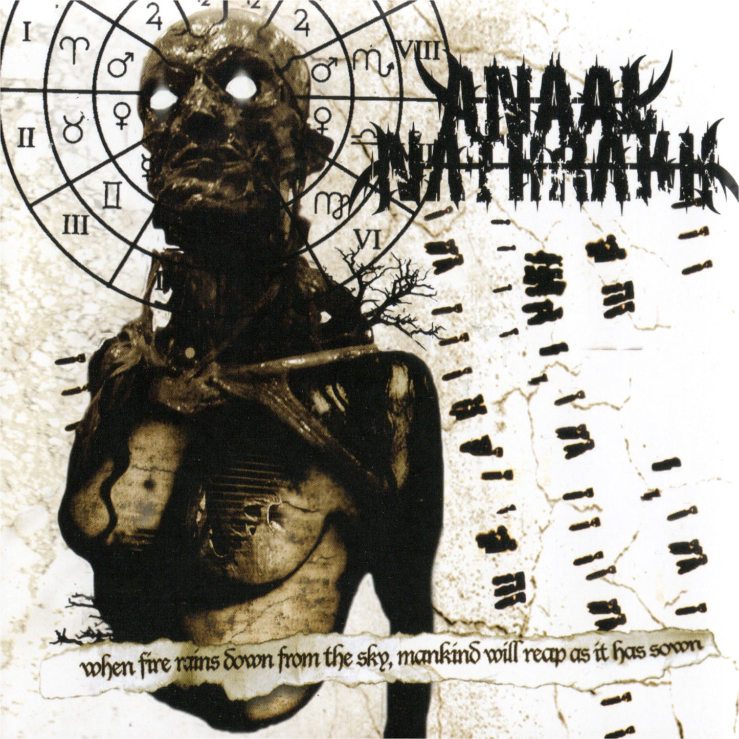 Anaal Nathrakh LP - When Fire Rains Down From The Sky. Mankind Will Reap As It Has Sown (Clear Ash Grey Marbled Vinyl)