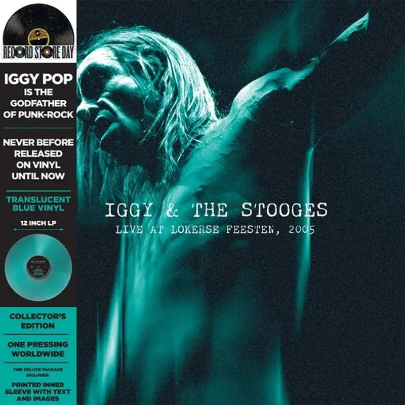 Iggy & The Stooges LP - Live At Lokerse Feesten 2005 (Turquoise Vinyl) (Rsd 2024) | Buy Now For 44.99