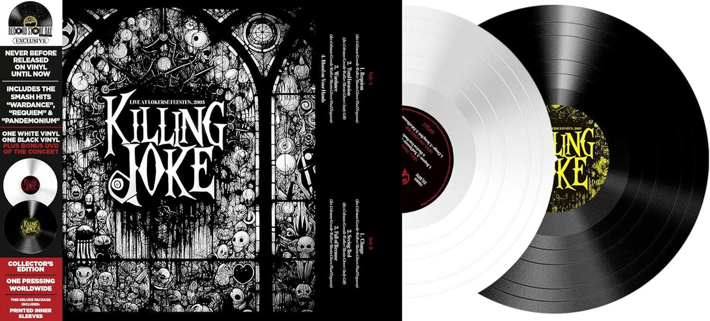Killing Joke LP - Live At Lokerse Feesten, 2003 (Black/White 2Lp+Dvd) | Buy Now For 54.99