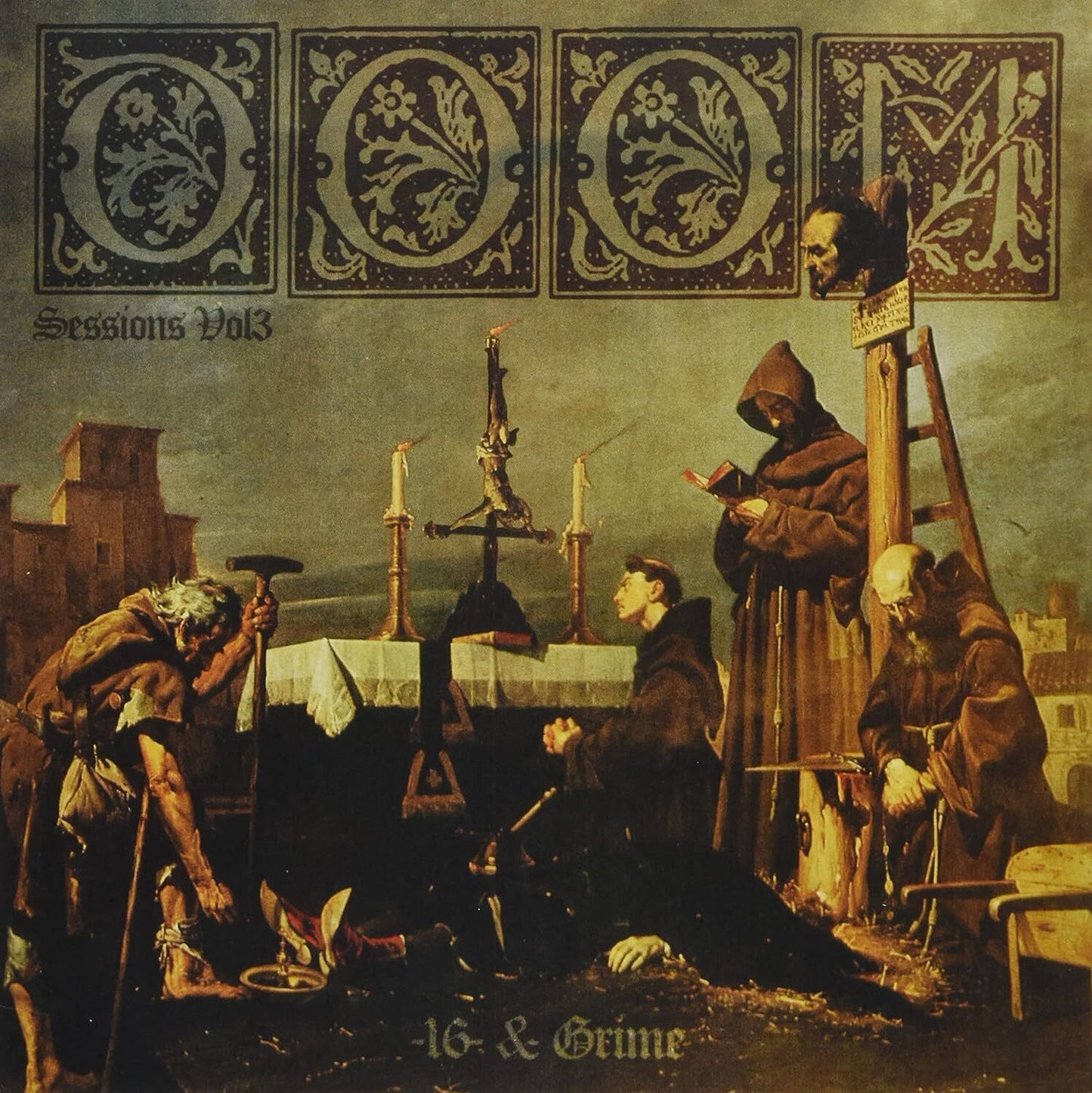 16/Grime LP - Doom Sessions Vol. 3 (Striped Brown/Yellow/Red Vinyl)