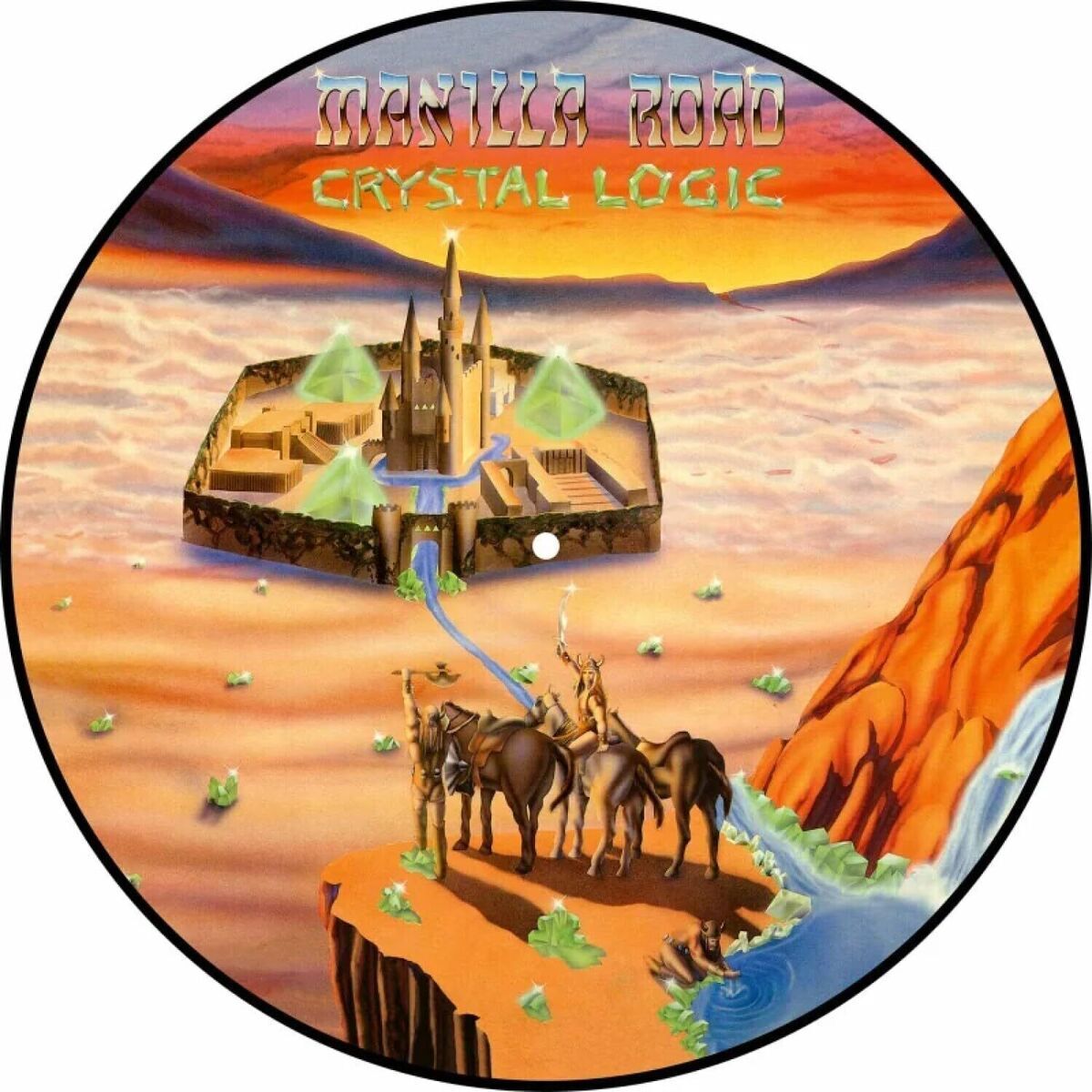 Manilla Road LP - Crystal Logic (Picture Vinyl) | Buy Now For 54.99