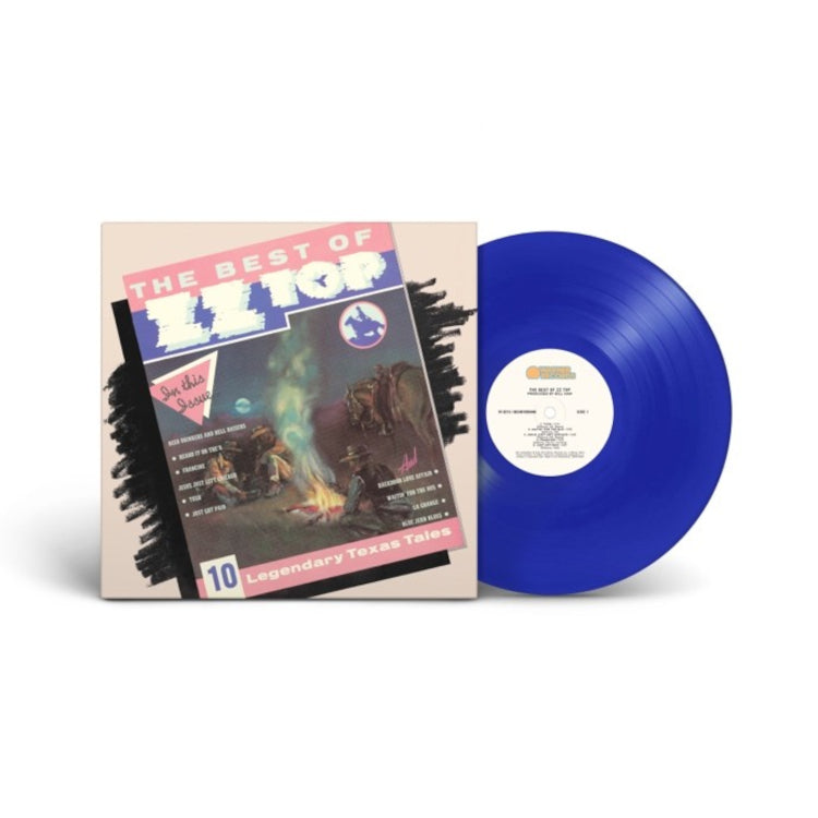 Zz Top LP - Best Of Zz Top (Translucent Blue Vinyl) (Rocktober)