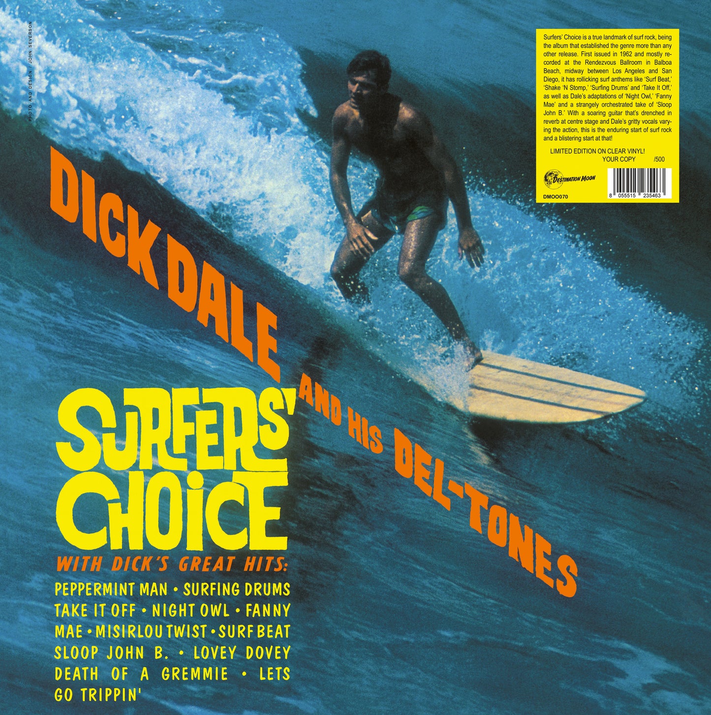 Dick Dale And His Del-Tones LP - Surfers' Choice (Clear Vinyl)