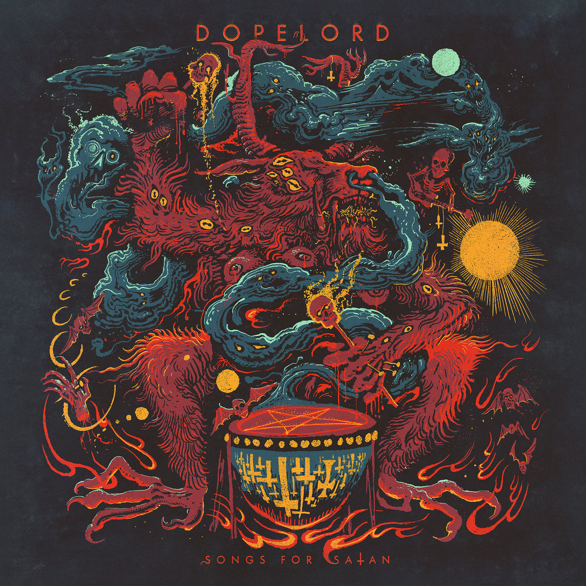 Dopelord LP - Songs For Satan (Blue/Black Marble Vinyl) | Buy Now For 44.99