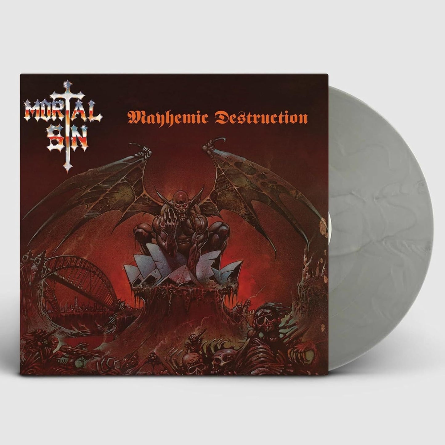 Mortal Sin LP - Mayhemic Destruction - Silver Vinyl Edition | Buy Now For 44.99