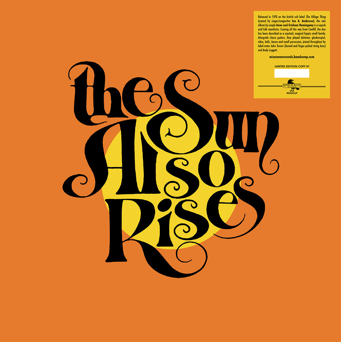 Sun Also Rises LP - The Sun Also Rises (Numbered Edition)