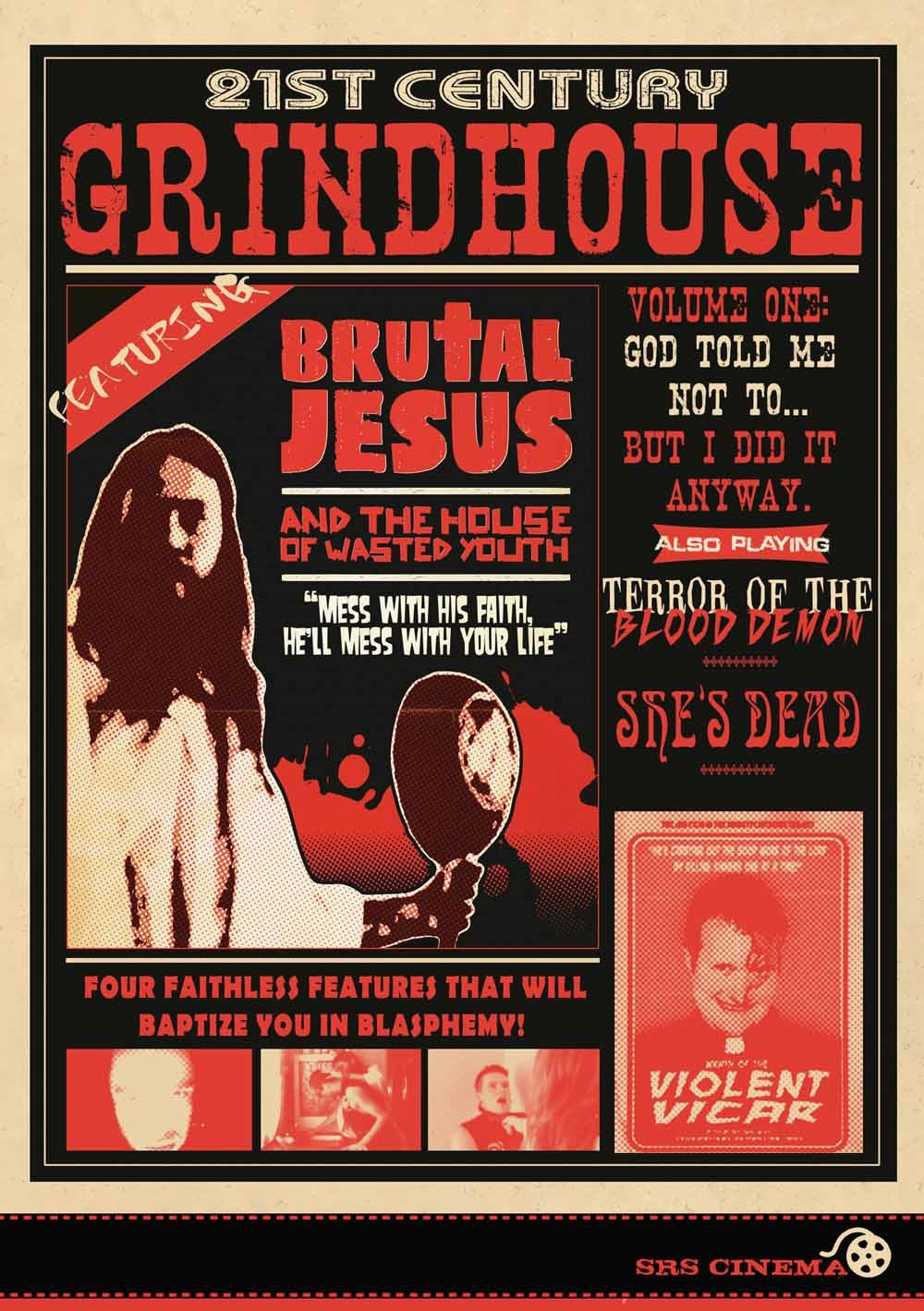 Feature Film DVD - 21St Century Grindhouse Vol 1: God Told Me Not To... But I Did It Anyway | Buy Now For 19.99