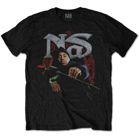Nas T Shirt - Red Rose