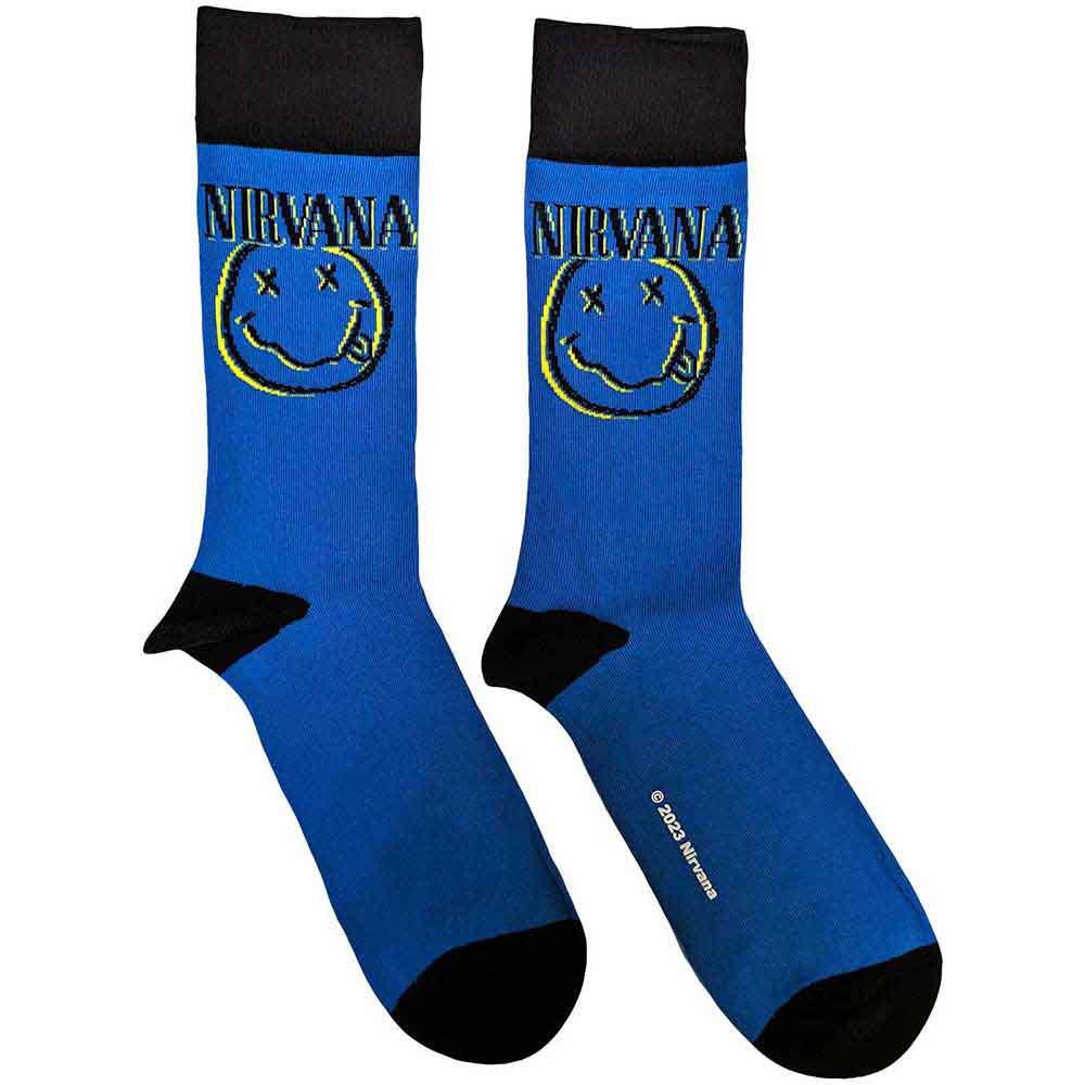 Nirvana Ankle Socks - Inverse Happy Face