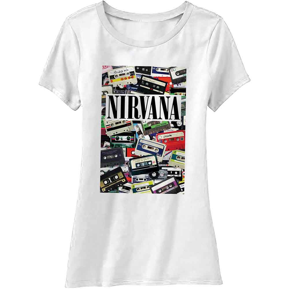 Nirvana Woman's T Shirt - Cassettes