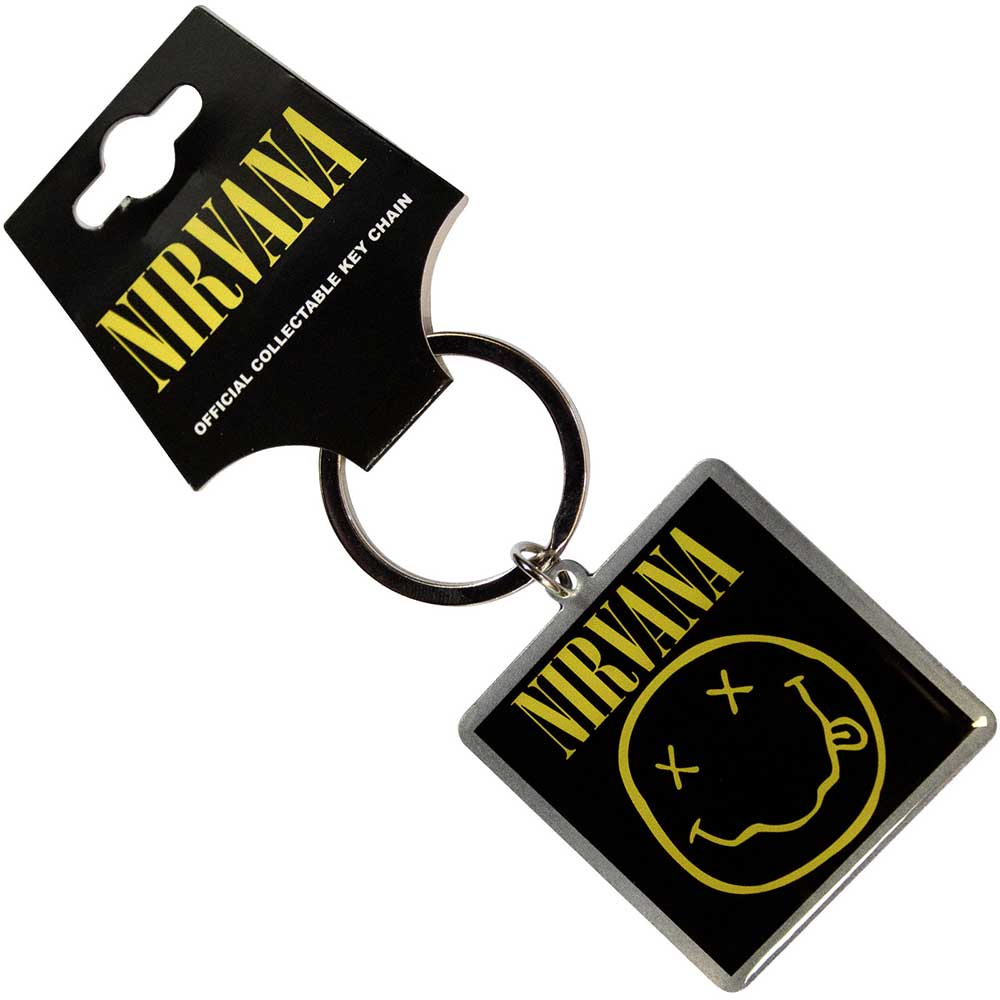 Nirvana Standard Keychains - Happy Face Photo Print