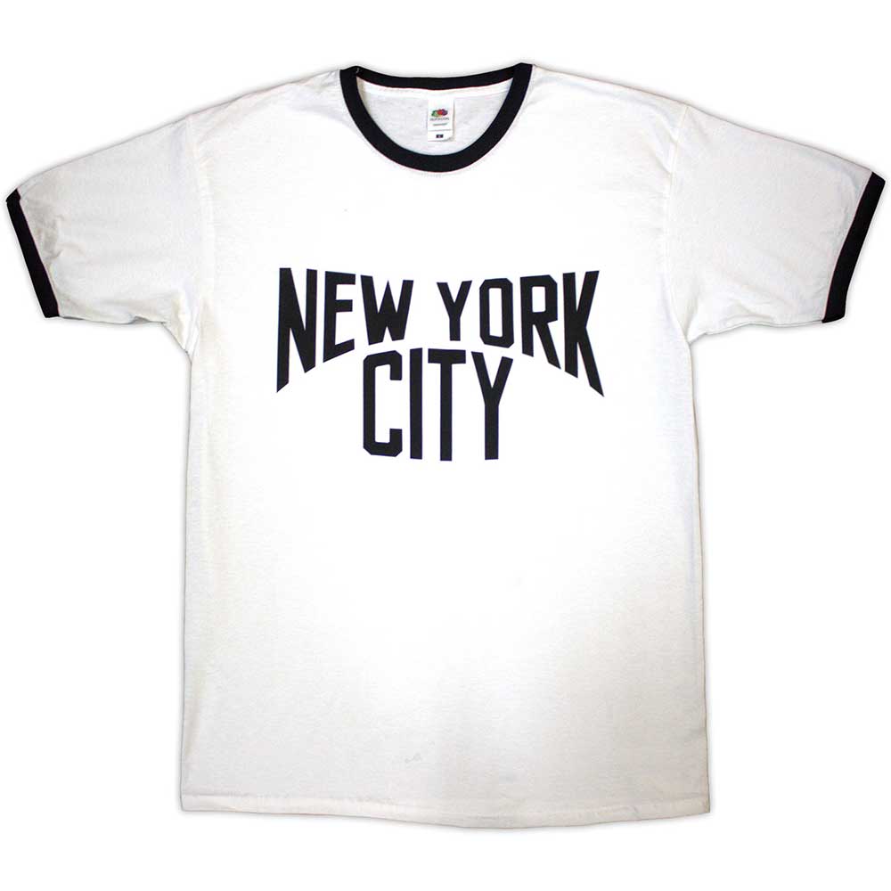 NYC T Shirt - Text Logo Ringer
