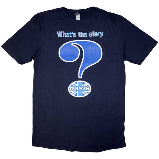 Oasis Navy T Shirt - Question Mark