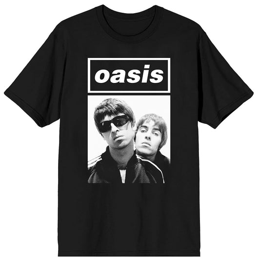 Oasis T Shirt - Noel & Liam Boxed Photo