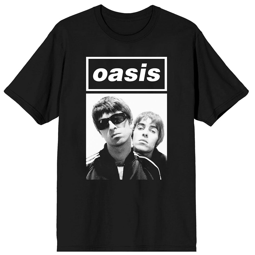 Oasis T Shirt - Noel & Liam Boxed Photo