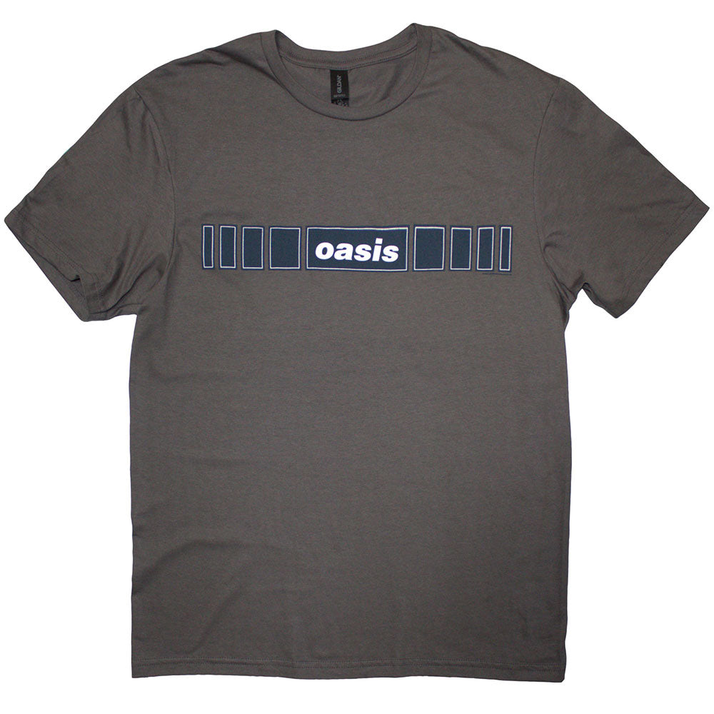 Oasis Charcole T Shirt - Horizontal Bars Logo