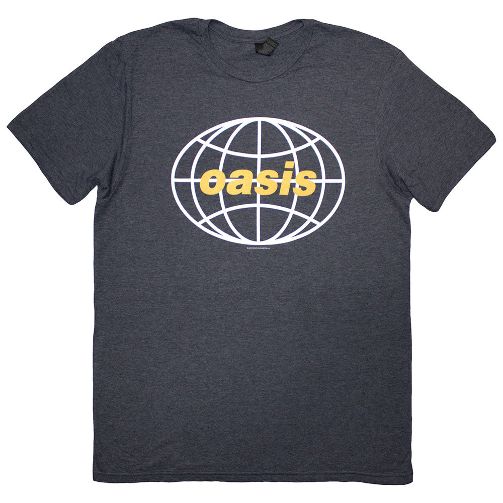 Oasis Navy T Shirt - Globe Logo