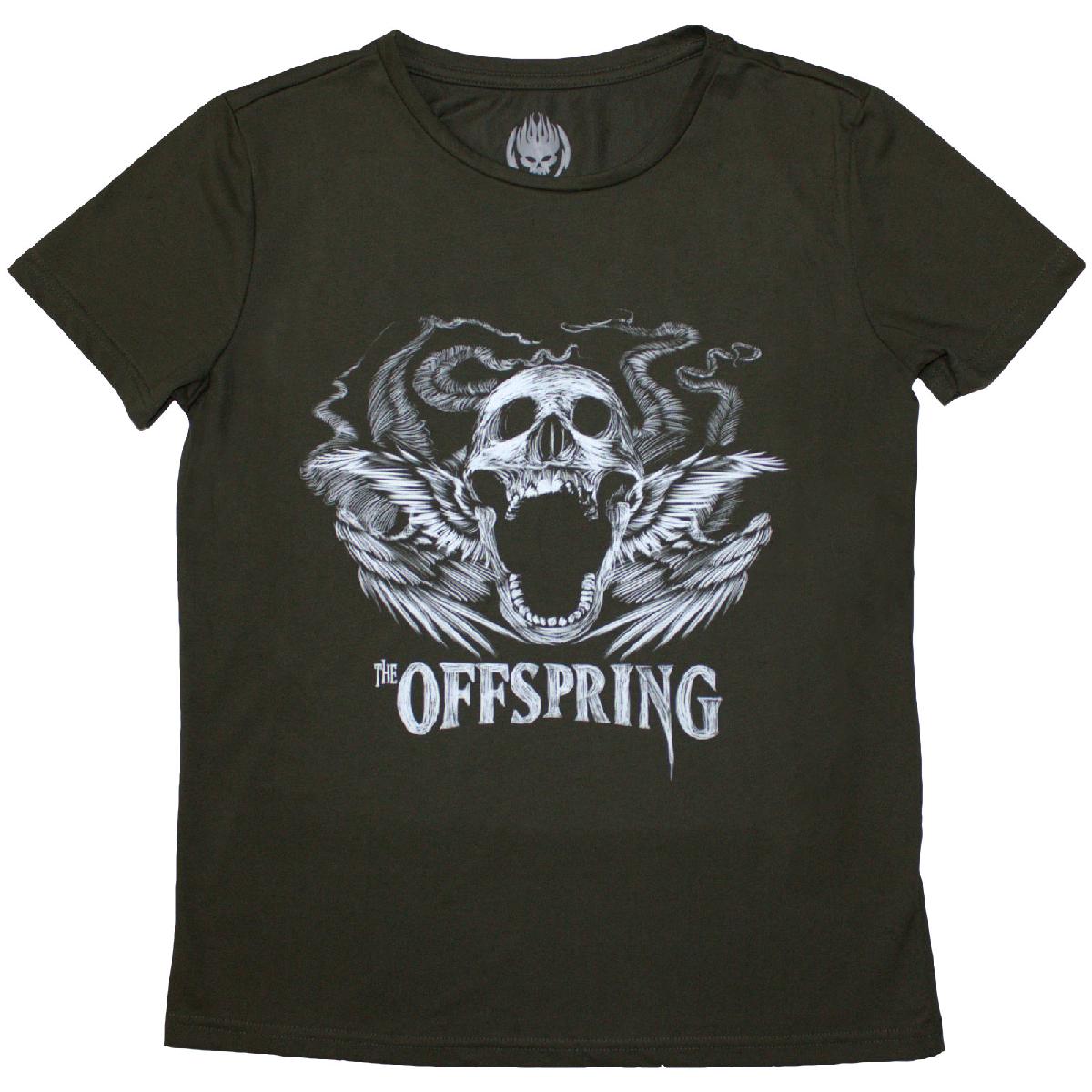 Offspring Woman's T Shirt - Feathered Winged Skull