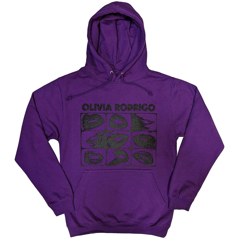Olivia Rodrigo Pullover Hoodie - Threshold Lips Grid | Buy Now For 39.99