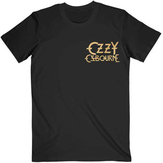 Ozzy Osbourne T Shirt - Patient No.9 Gold Logo