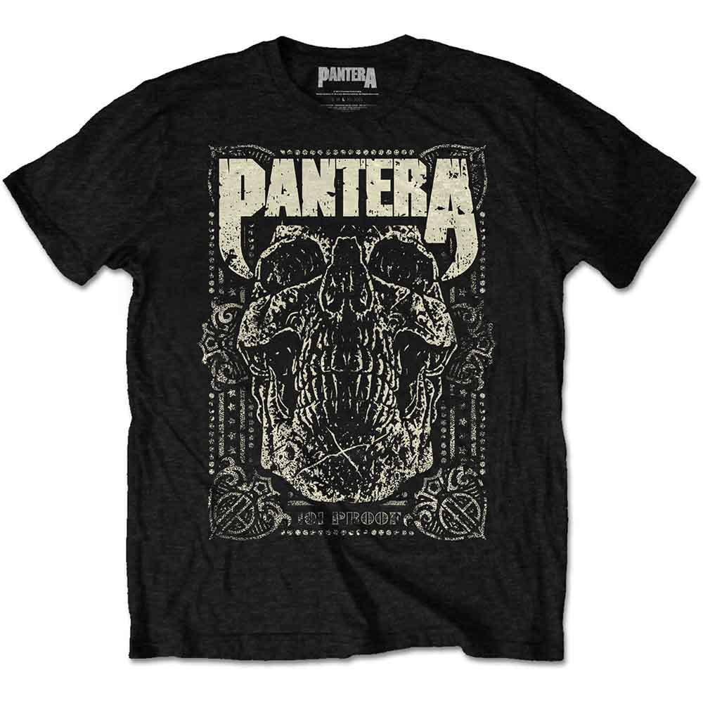 Pantera T Shirt - 101 Proof Skull