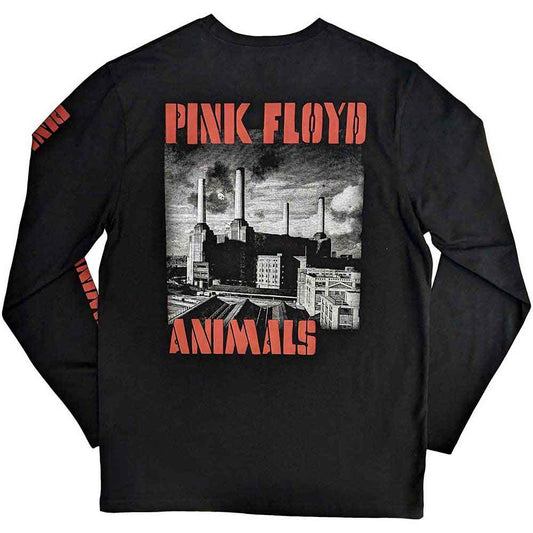 Pink Floyd Long Sleeve T Shirt - Animals B&W