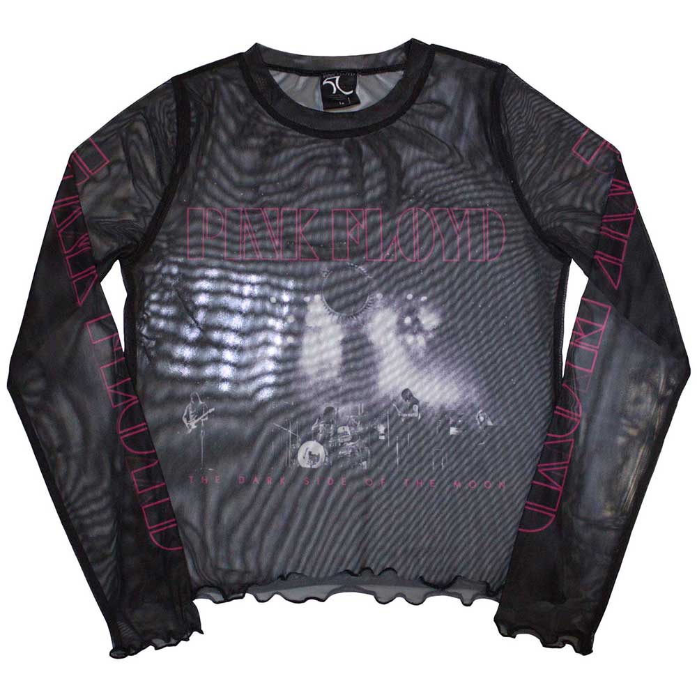Pink Floyd Women's Long Sleeve Crop Top - Live Band | Buy Now For 24.99
